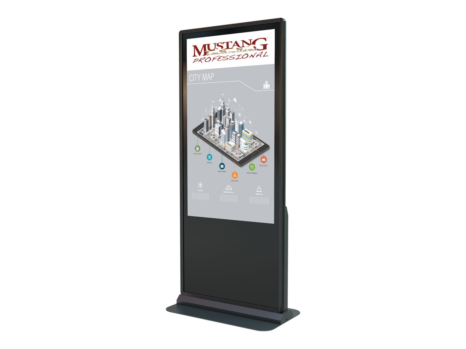 Mustang Professional Kiosk MPKDI-KFP255TA 55" LED-backlit LCD display - Full HD - for digital signage