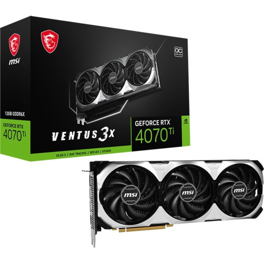 MSI RTX 4070 Ti Graphics Card with 12GB DDR6