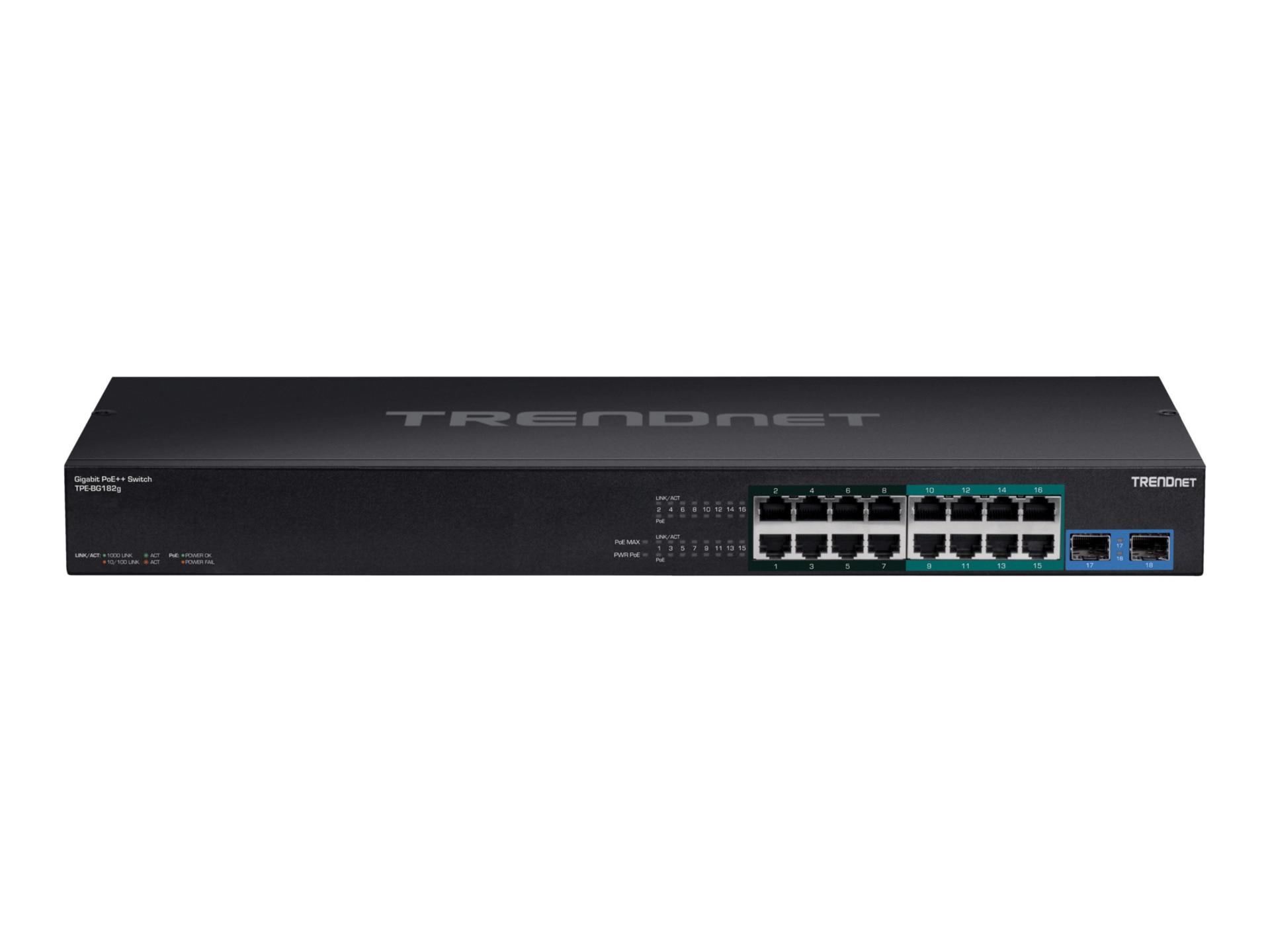 TRENDnet 18-Port Gigabit PoE++ Switch