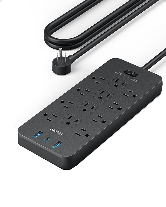 ANKER 12XAC 1XUSB-C 2XUSB-A STRIP