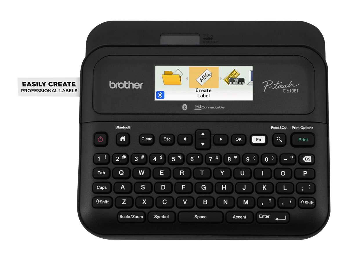 Brother P-Touch PT-D610BT - étiqueteuse - Noir et blanc - transfert thermique