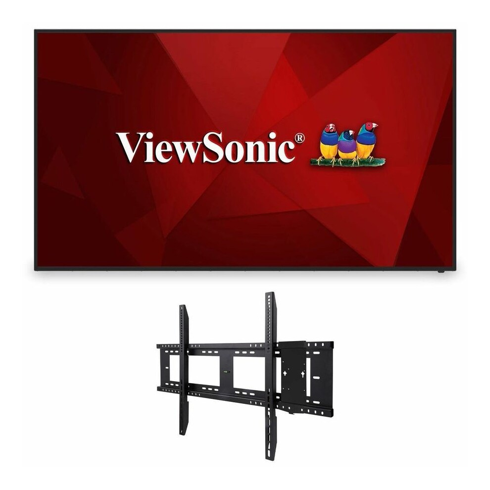Thumbnail 2 of 9 for ViewSonic Commercial Display CDE7512-E1 - 4K, 16/7 Operation, Integrated Software and Fixed Wall Mount - 330 cd/m2 - 75"