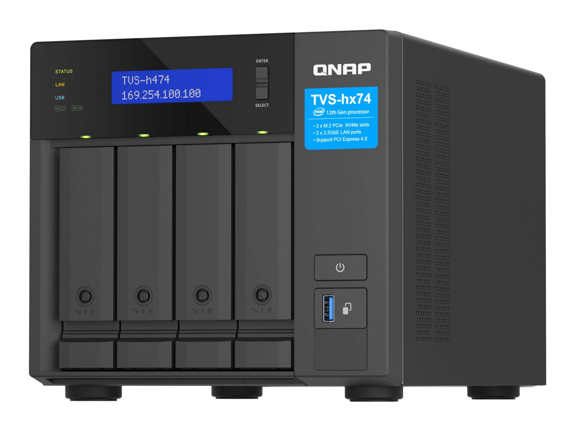 QNAP TVS-H474-PT - NAS server
