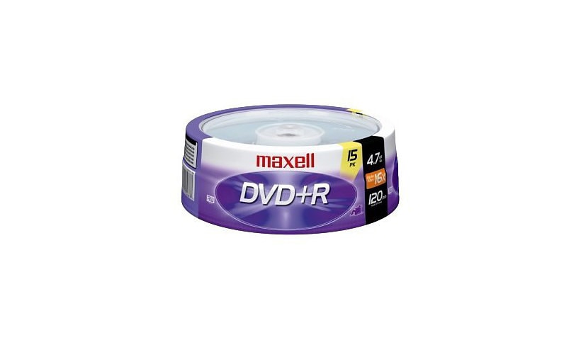 Maxell - DVD+R x 15 - 4.7 GB - storage media