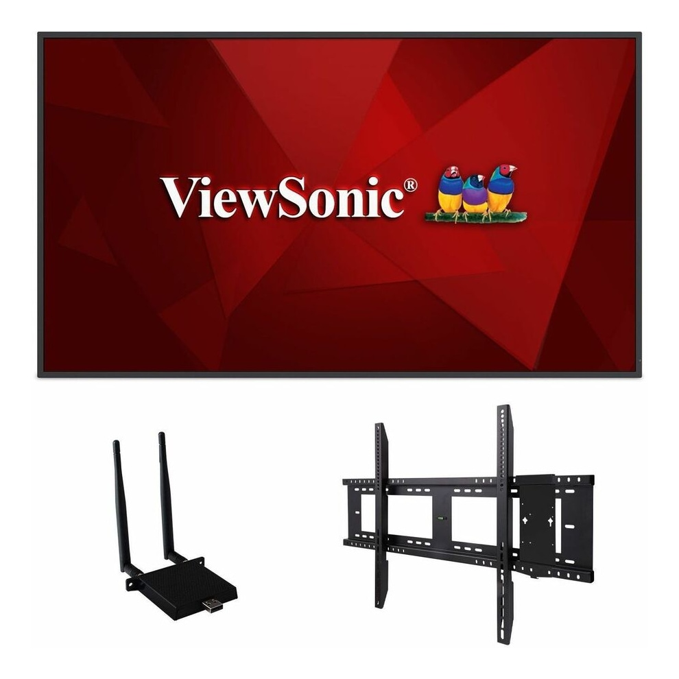 ViewSonic Commercial Display CDE4330-E1 - 4K, Integrated Software, WiFi Adapter and Fixed Wall Mount - 450 cd/m2 - 43"