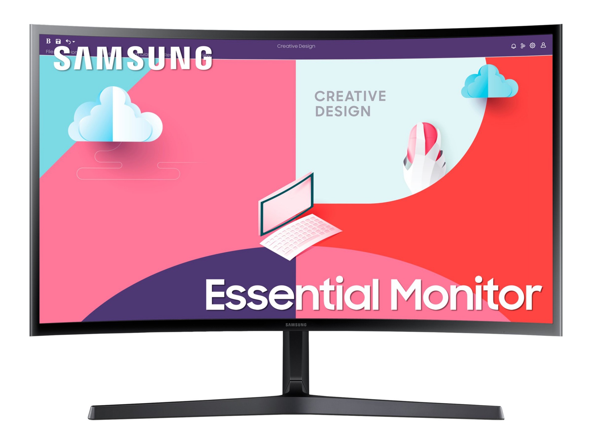 Samsung S24C368EAN - S36C Series - LED monitor - curved - Full HD (1080p) - 24"