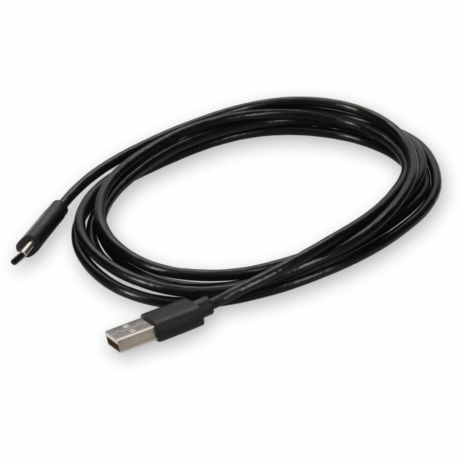 Proline 2m USB A 2.0 Male to USB C 2.0 Male Black Extension Cable