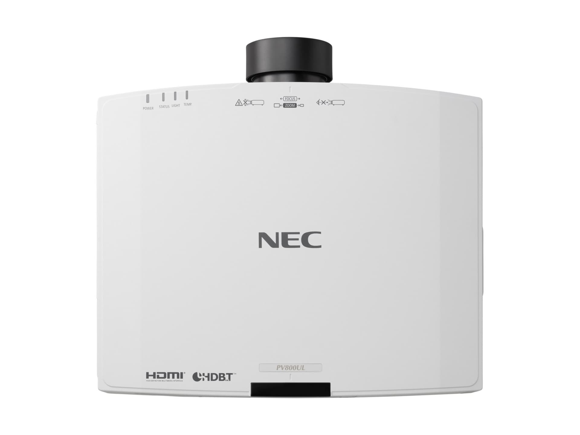 Thumbnail 3 of 8 for NEC NP-PV800UL-W1-41ZL - LCD projector - zoom lens - LAN - white