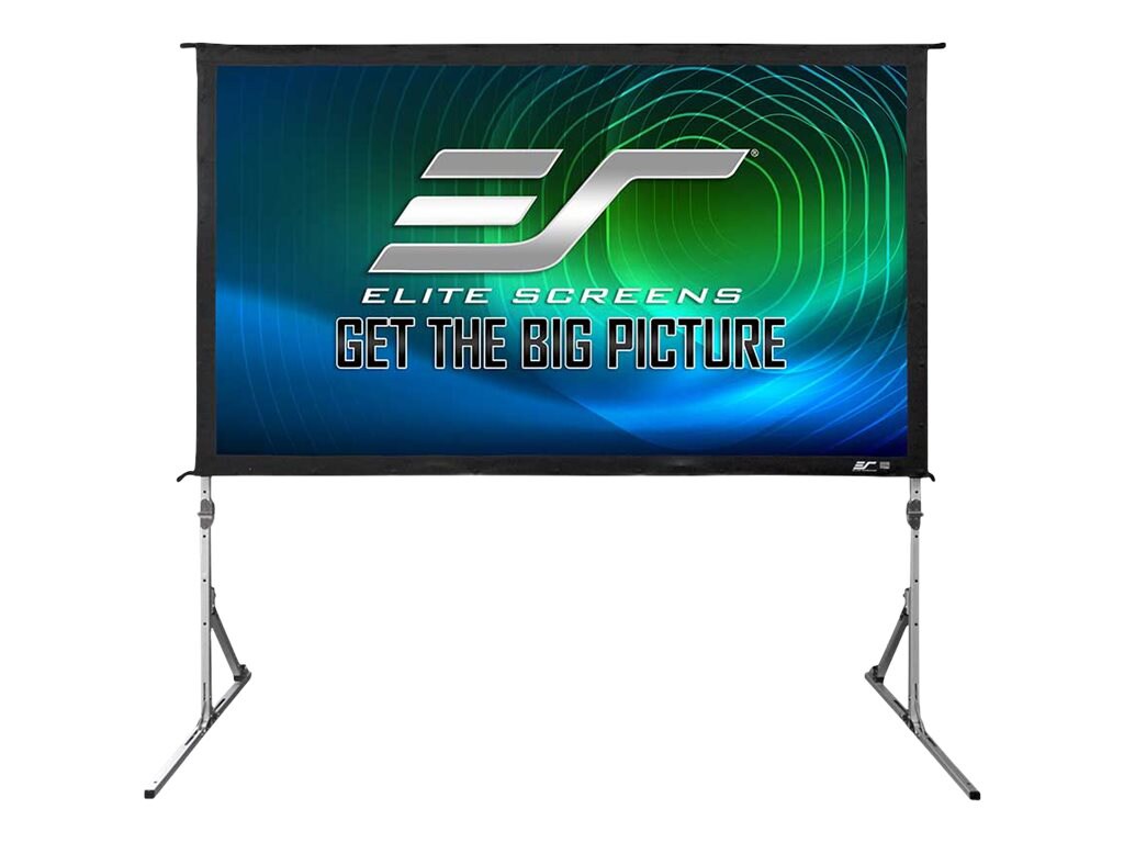 Elite Screens Yard Master Plus Series projection screen with legs - 145" (3