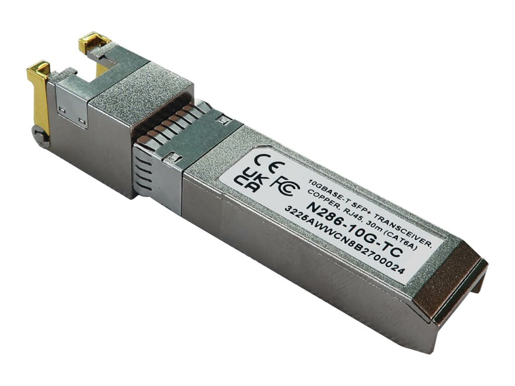 Tripp Lite SFP+ Transceiver Cisco Compatible 10Gbps Copper RJ45 Cat6a 98ft