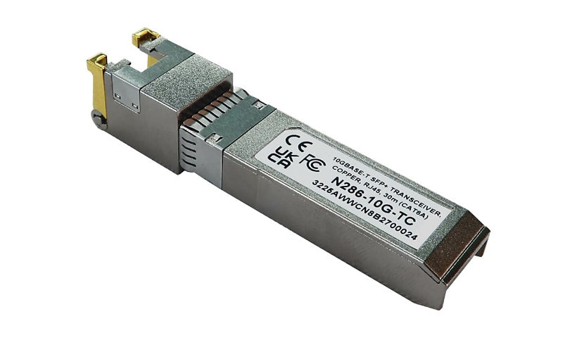 Tripp Lite SFP+ Transceiver Cisco Compatible 10Gbps Copper RJ45 Cat6a 98ft