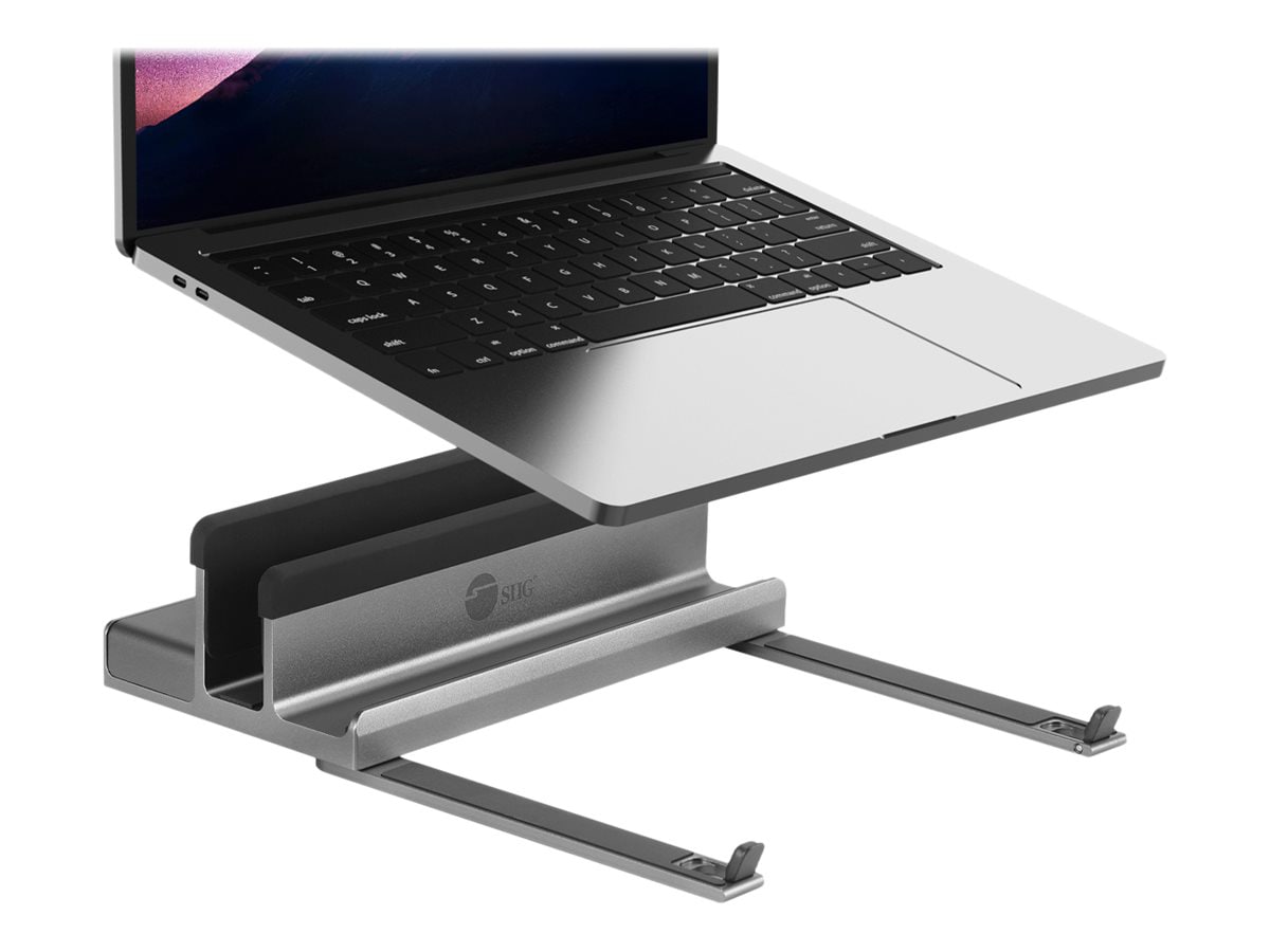 SIIG USB-C Laptop Stand with 4K Multitask Docking Station, HDMI 4K@60Hz,2xUSB-A 5Gbps,PD 100W,GbE, SD/Micro SD - docking