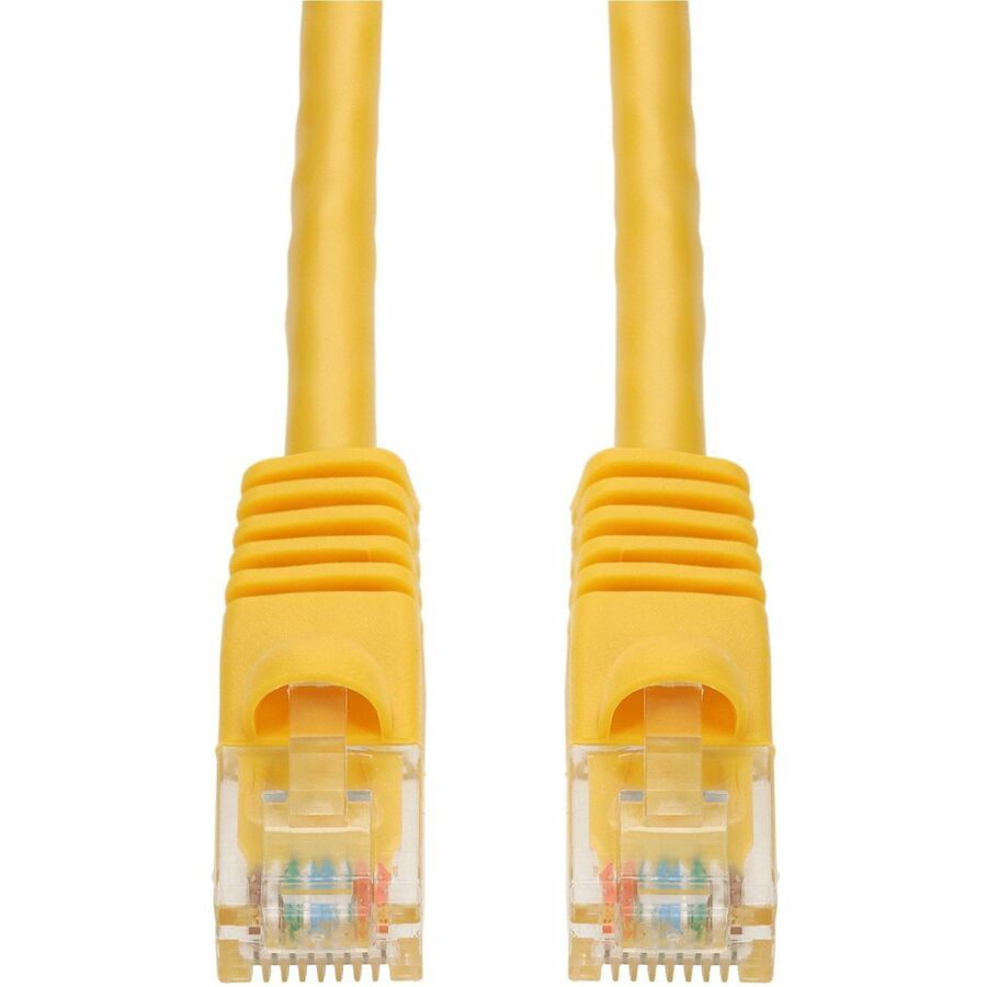 Proline 75ft Yellow CAT 6A PVC Ethernet Cable Snagless Bubble Boot RJ-45 M/M