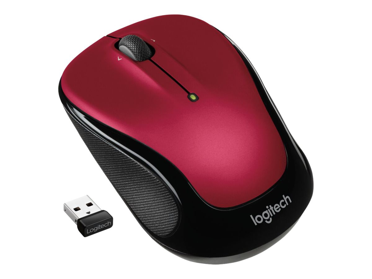 Logitech M325s Wireless Mouse, 2,4 GHz with USB Receiver, Red - mouse - 2,4
