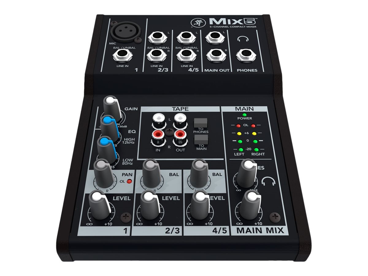 Mackie Mix Series Mix5 analog mixer - 5-channel