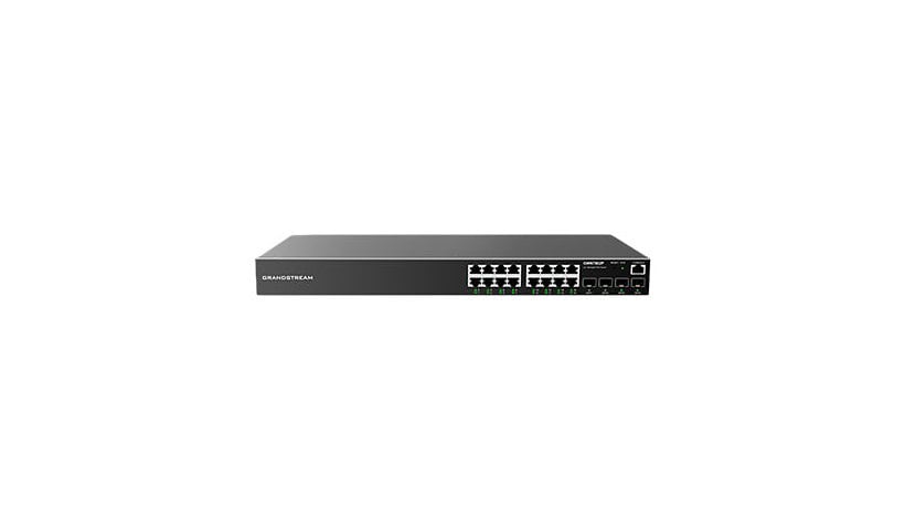 Grandstream 16-Port PoE Layer 2+ Managed Network Switch