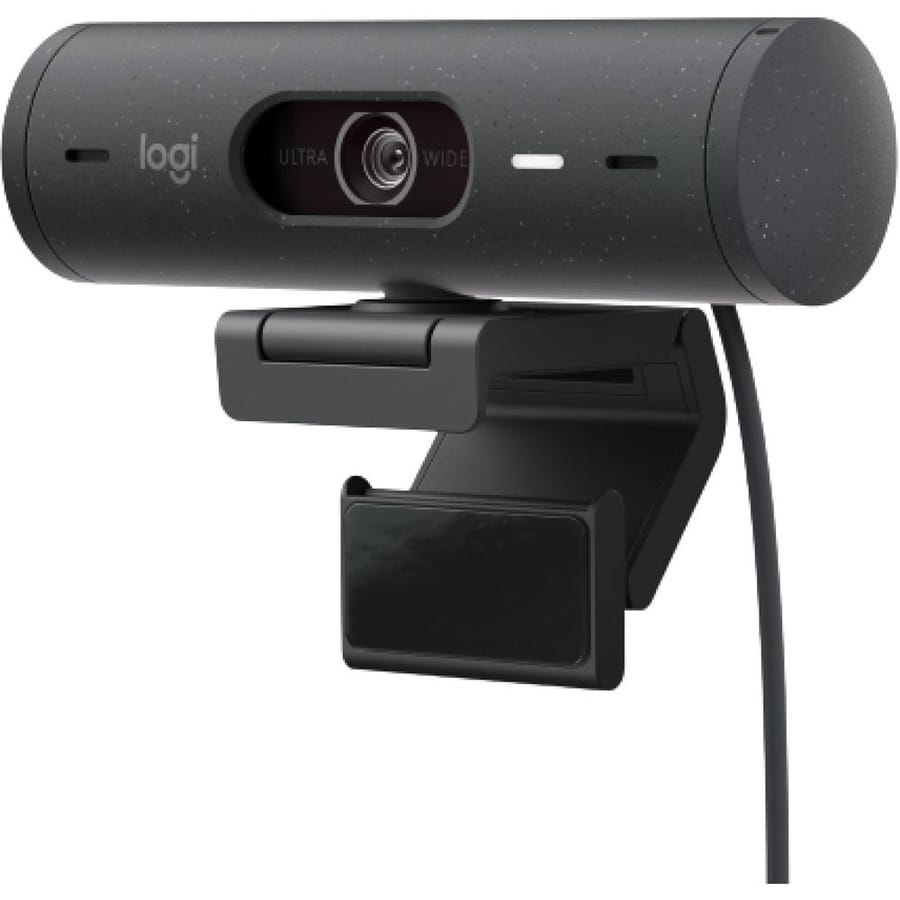 Logitech Brio 500 Full HD Webcam with Auto Light Correction, Auto-Framing, Show Mode, Dual Noise Reduction Mics, Webcam