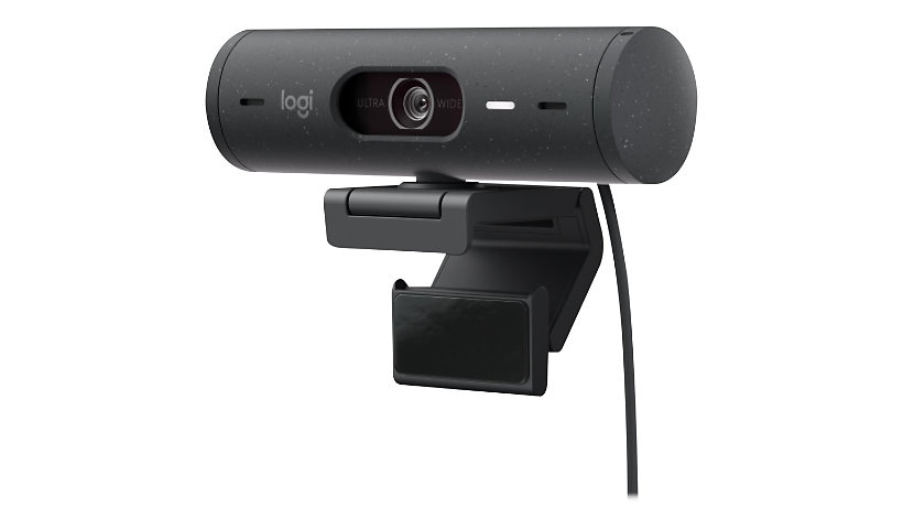 Logitech Brio 500 Full HD Webcam with Auto Light Correction, Auto-Framing, Show Mode, Dual Noise Reduction Mics, Webcam