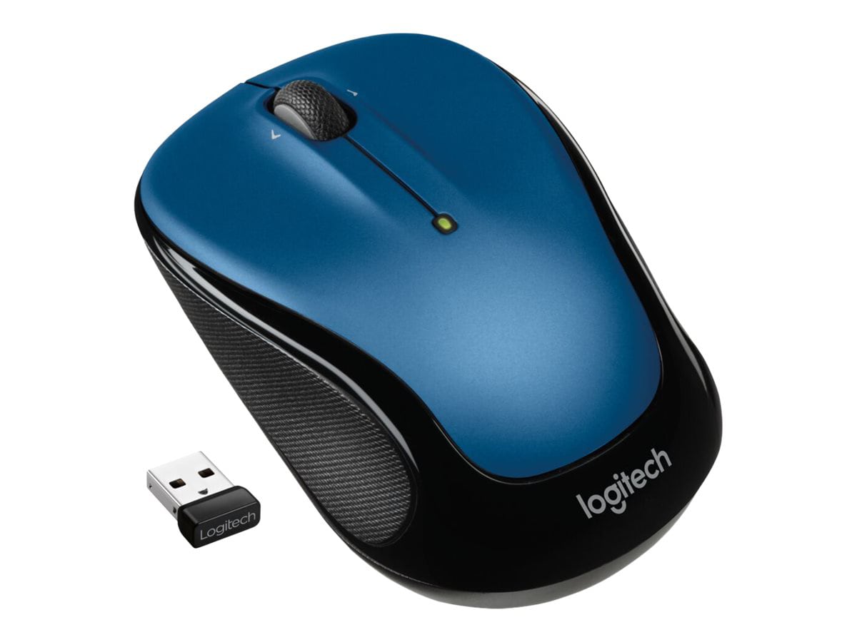 Logitech M325s Wireless Mouse, 2.4 GHz with USB Receiver, Blue - mouse - 2.4 GHz - blue