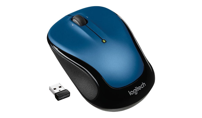 Logitech M325s Wireless Mouse, 2.4 GHz with USB Receiver, Blue - souris - 2.4 GHz - bleu