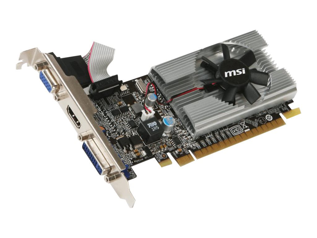 MSI NVIDIA GeForce 210 Graphic Card 1 GB DDR3 SDRAM G2101D3