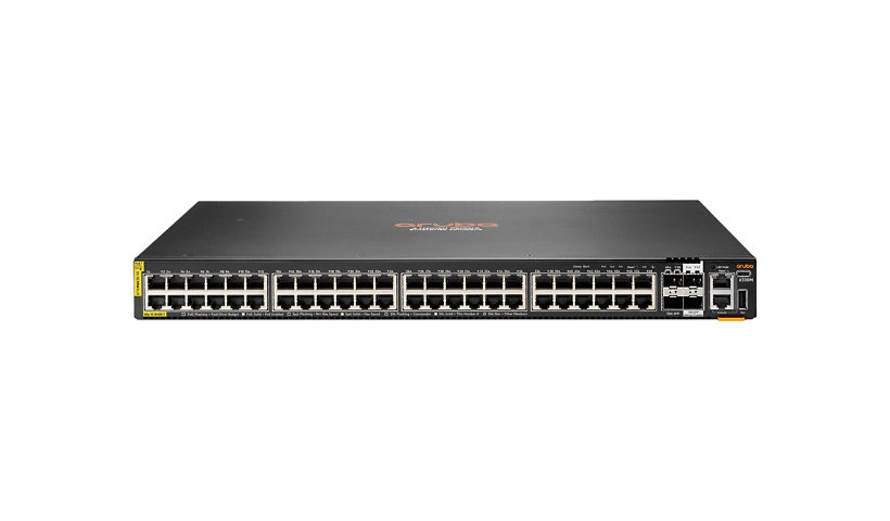 HPE Aruba 6200M 48G Class4 PoE 4SFP+ Switch - switch - Max. Stacking Distance 10 kms - 48 ports - managed -