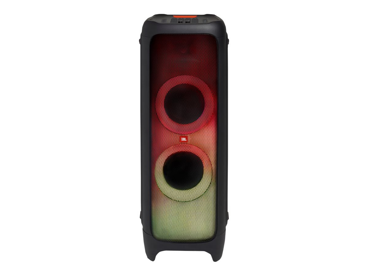 JBL PartyBox Ultimate  Massive party speaker with powerful sound,  multi-dimensional lightshow, and splashproof design.