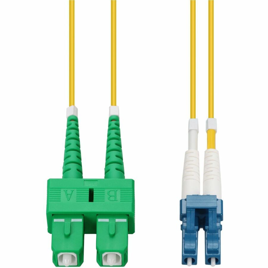 Proline 0.5m ASC to LC Yellow OS2 Duplex OFNR (Riser-Rated) SMF Fiber Patch