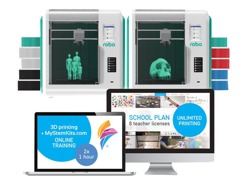Mimio STEM Robo E3 - School Bundle - 3D printer