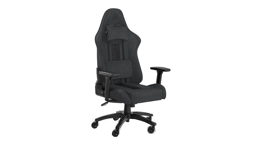 CORSAIR TC100 RELAXED - gaming chair - nylon, steel frame, soft fabric - black/gray