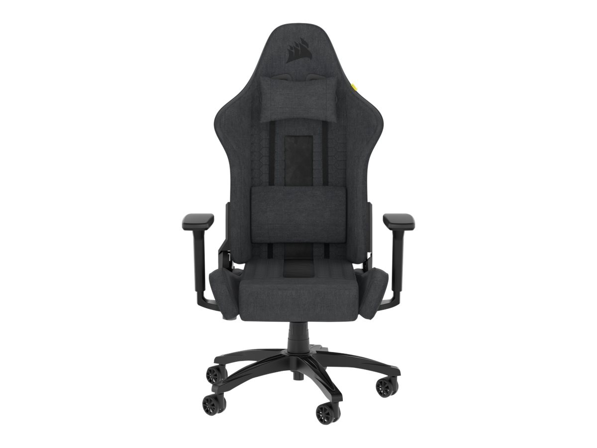 Thumbnail 2 of 9 for CORSAIR TC100 RELAXED - gaming chair - nylon, steel frame, soft fabric - black/gray