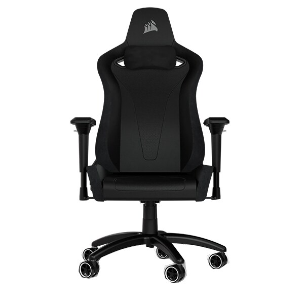 chair Office frame, - Furniture forged - black/black - CORSAIR gaming steel, CF-9010043-WW - plush TC200 leatherette steel -