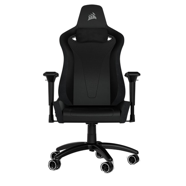 CORSAIR TC200 - gaming chair Office - steel, - CF-9010043-WW plush forged frame, black/black steel Furniture - - leatherette