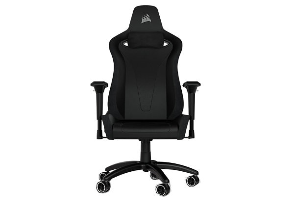 CORSAIR TC200 - gaming chair - forged steel, steel frame, plush leatherette  - black/black - CF-9010043-WW - Office Furniture | Stühle