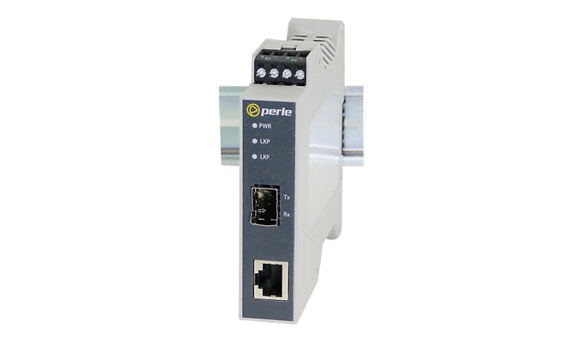 Perle SR-100-SFP-XT - fiber media converter - 1GbE