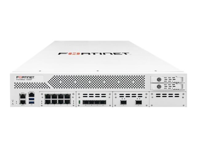 Fortinet FortiWeb 1000F - security appliance - with 3 years 24x7 FortiCare and FortiWeb Standard bundle