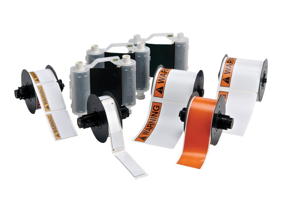 Brady Arc Flash Supply Starter Kit - black - print ribbon / labels kit