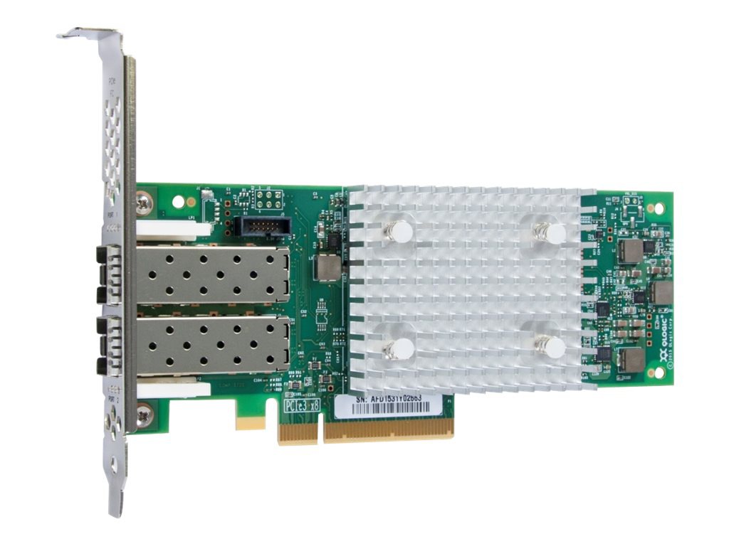 Lenovo ThinkSystem QLogic QLE2742 - host bus adapter - PCIe 3.0 x8 - 32Gb Fibre Channel SFP+ x 2
