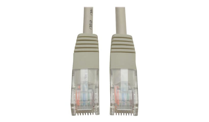 Eaton Tripp Lite Series Cat5e 350 MHz Molded (UTP) Ethernet Cable (RJ45 M/M), PoE - Gray, 50 ft. (15.24 m) - patch cable