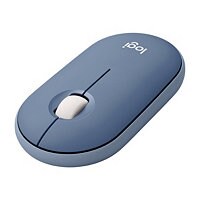 Logitech Pebble Wireless Mouse with Bluetooth or 2.4 GHz Receiver - Blueberry - mouse - Bluetooth - blueberry