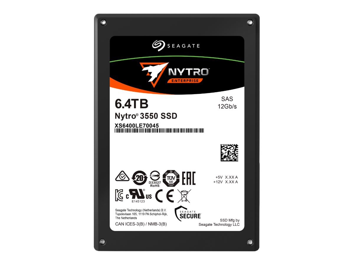 Seagate Nytro 3550 XS6400LE70045 - SSD - Mixed Workloads - 6.4 TB - SAS 12Gb/s