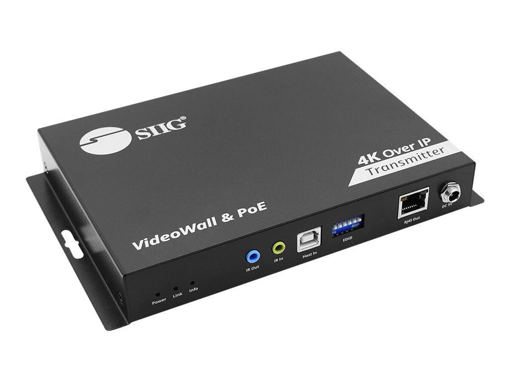 Thumbnail 4 of 5 for SIIG 4K 60Hz HDMI over IP Matrix Transmitter - video/audio/infrared/serial extender - RS-232, HDMI, infrared - TAA