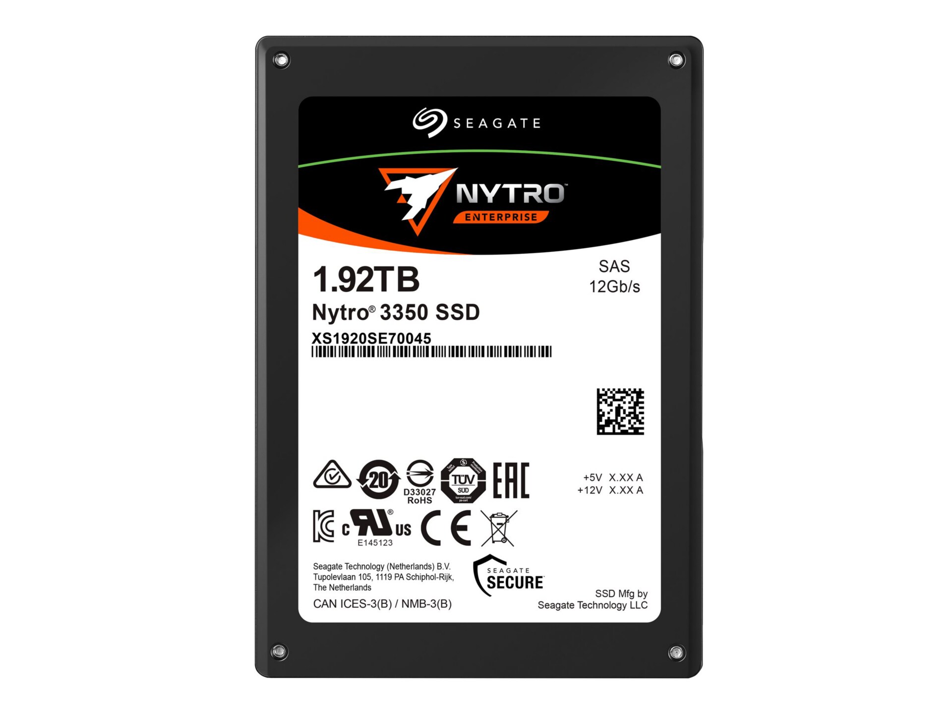 Seagate Nytro 3350 - SSD - Endurance à l'échelle - 1.92 To - SAS 12Gb/s