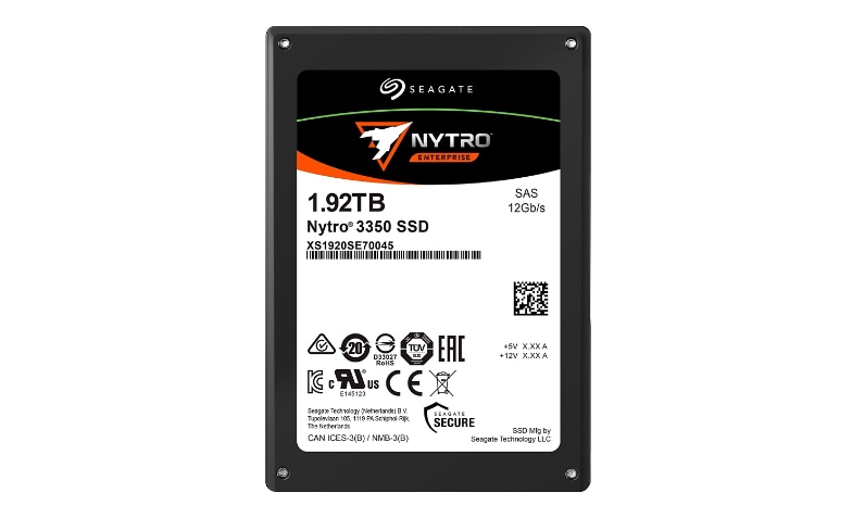 Seagate Nytro 3350 - SSD - Scaled Endurance - 1.92 TB - SAS 12Gb/s