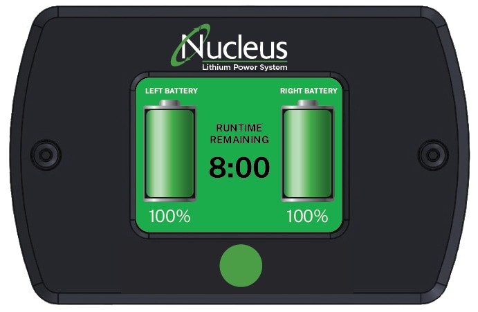 Newcastle Systems Remote Battery Meter for PowerSwap Nucleus Classic Lithium Power System