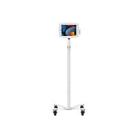 Compulocks iPad 10.2" Space Enclosure Medical Rolling Cart Extended cart - for tablet - white