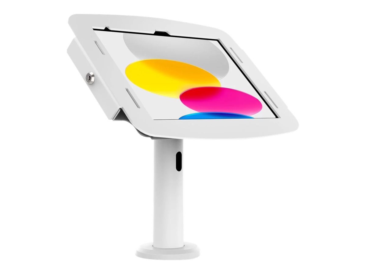 Compulocks iPad 10.9" 10th Gen Space Enclosure Tilting Stand 8" kiosk - boltable - for tablet - white