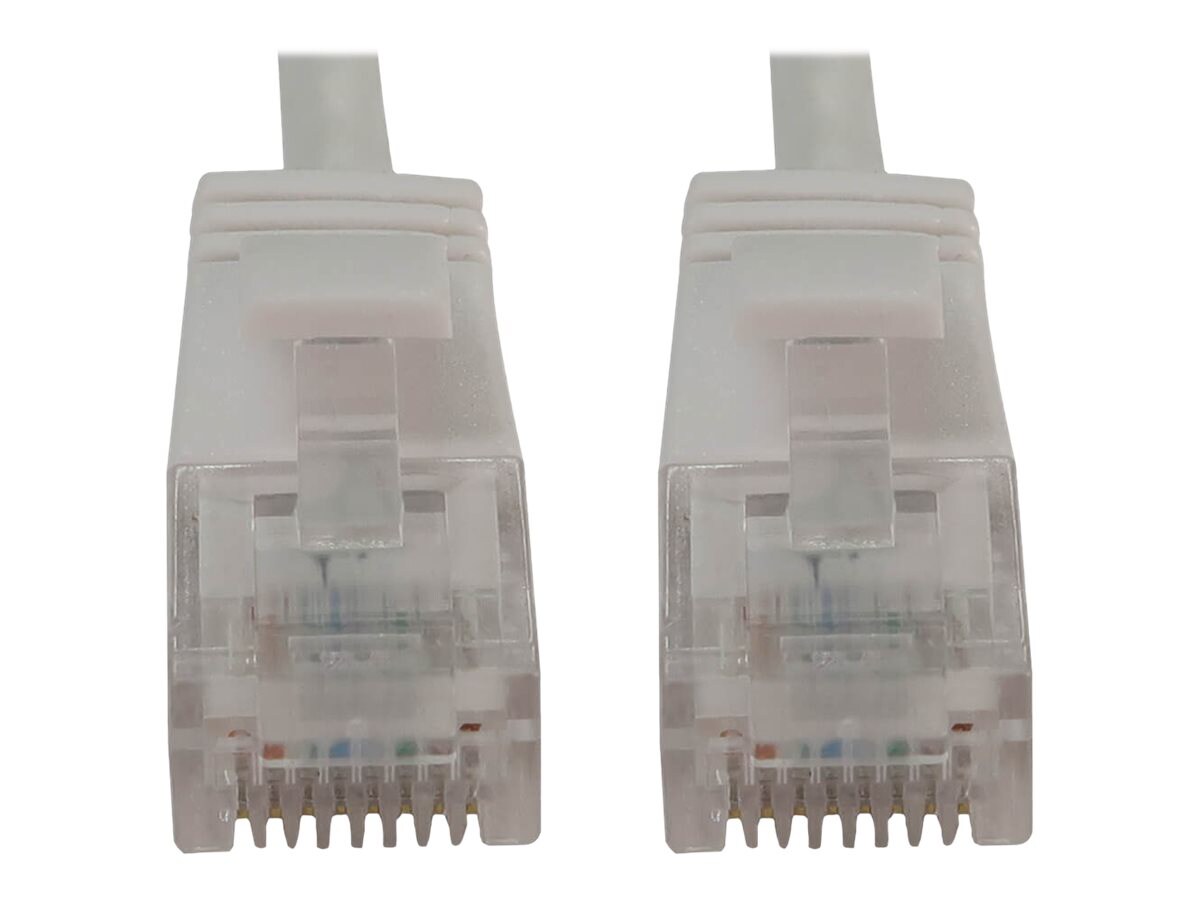 Eaton Tripp Lite Series Cat6a 10G Snagless Molded Slim UTP Ethernet Cable (RJ45 M/M), PoE, White, 20 ft. (6,1 m) -