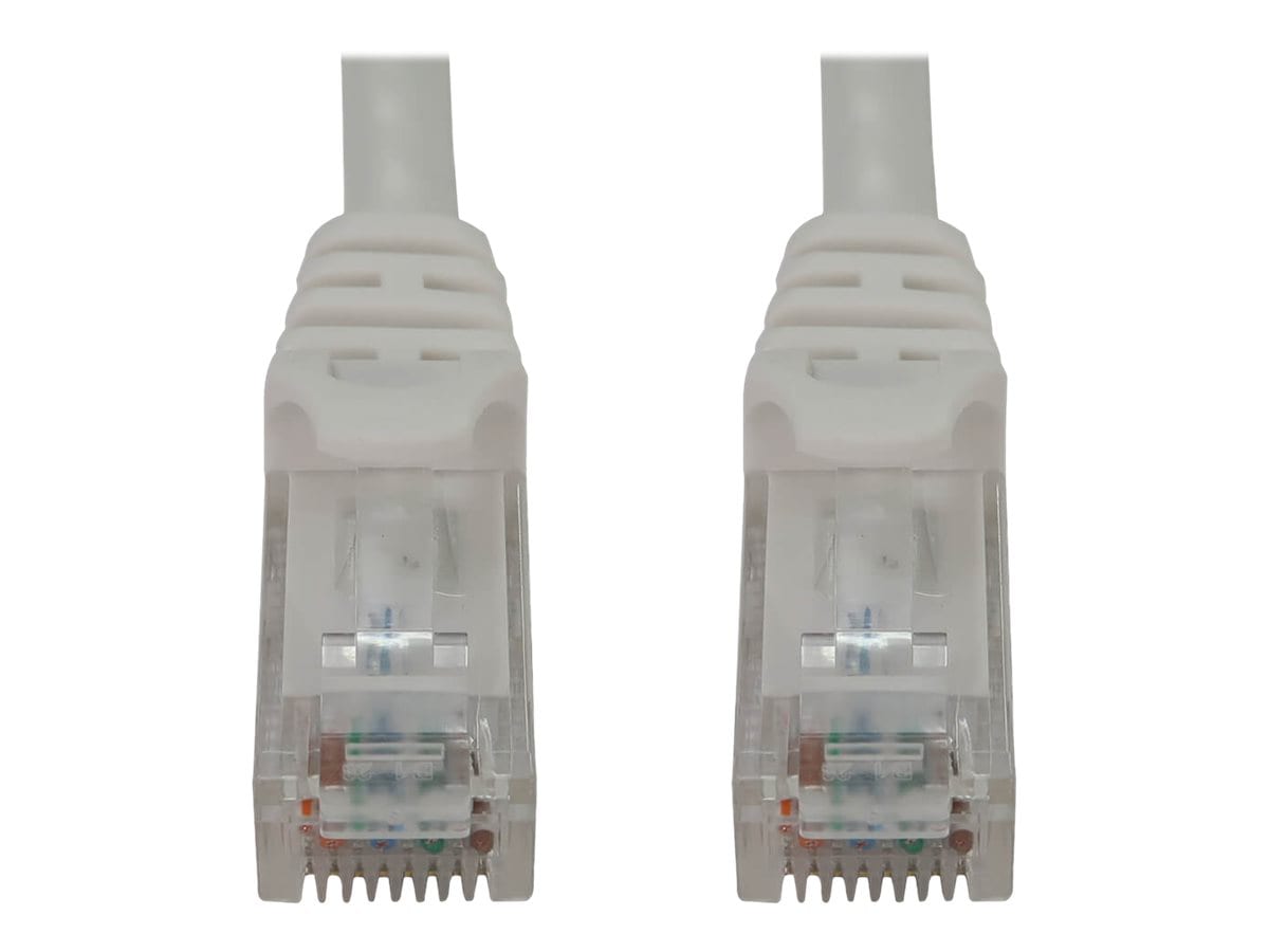 Eaton Tripp Lite Series Cat6a 10G Snagless Molded UTP Ethernet Cable (RJ45 M/M), PoE, White, 20 ft. (6.1 m) - network
