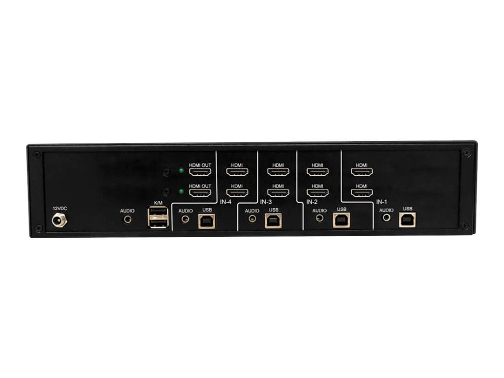 Tripp Lite Secure KVM Switch, 4-Port, Dual Head, HDMI to HDMI, 4K, NIAP PP4